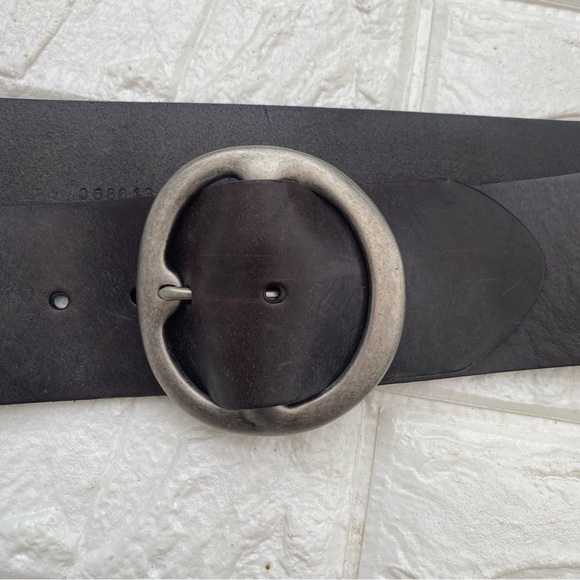 Fossil dark brown Leather Wide Belt L main image 4